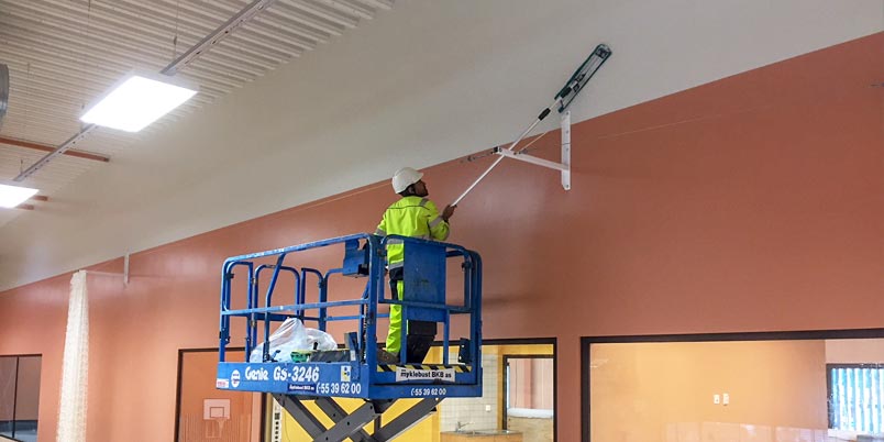 Byggrengjøring Hjeltefjorden Arena.